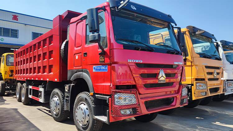 Used China Sinotruk Cnhtc Howo 8x4 Dump Trucks for Sale in Guinea