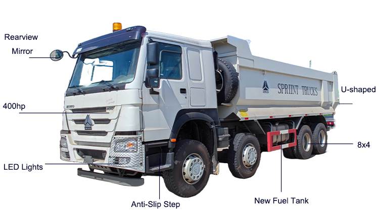 Used Howo 12 Wheeler Dump Truck Price