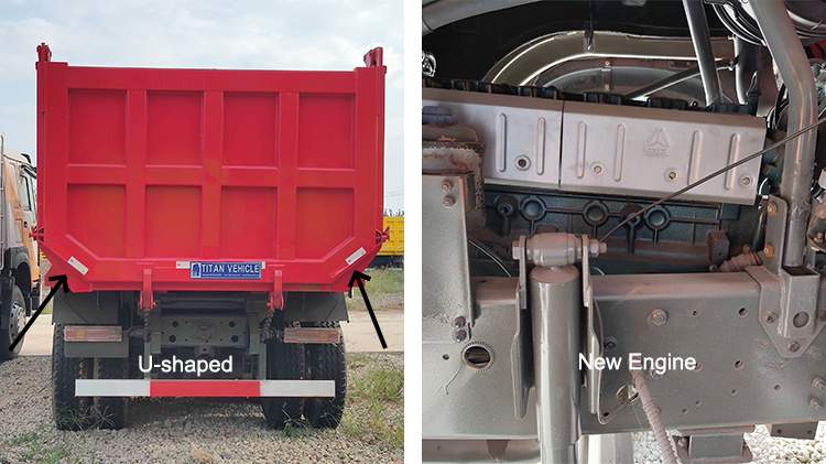 U Shape Dump Truck Sinotruk Howo Truck for Senegal