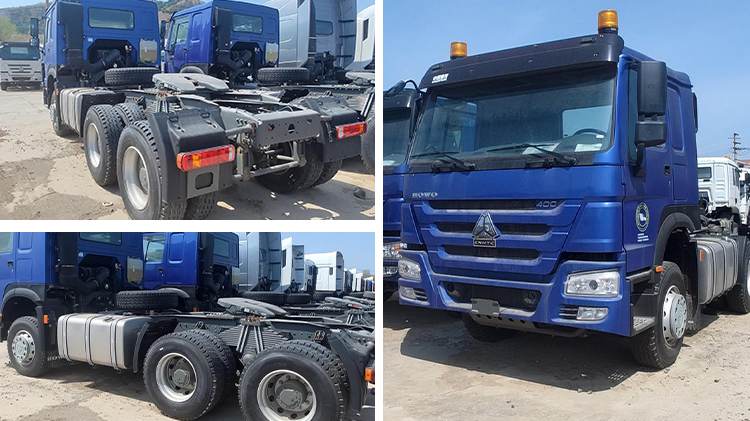 China Howo 400hp Truck Old Tractor Trailers for Sale in Guinea
