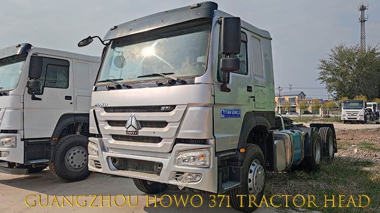 Second Hand Tractor Guangzhou Howo 371 Tractor Head for Sale in Tanzania