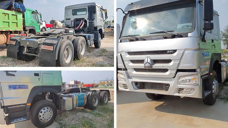 Second Hand Tractor Guangzhou Howo 371 Tractor Head for Sale in Tanzania