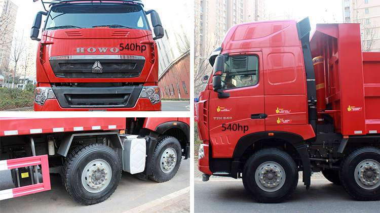 Howo Sinotruk 2024 Howo T7H 8*4 Sinotruck Tipper Truck Price in Mombasa