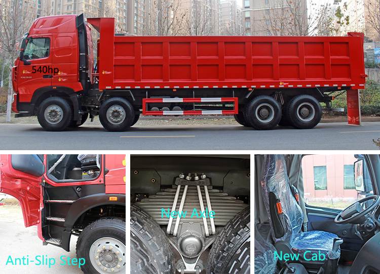 Howo Sinotruk 2024 Howo T7H 8*4 Sinotruck Tipper Truck Price in Mombasa