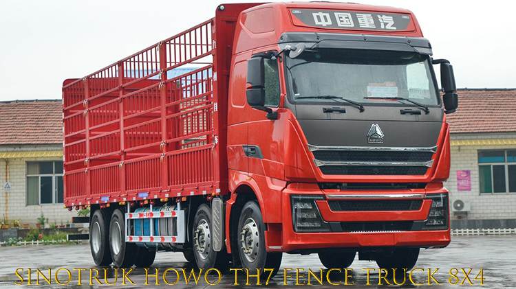 8x4 Sinotruk Cargo Truck Used Sinotruk Howo TH7 Fence Truck for Sale in Guinea