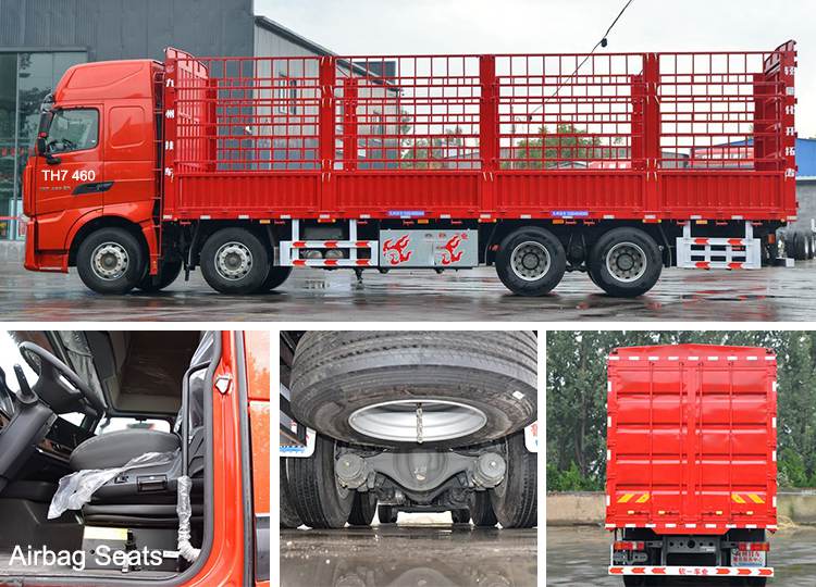8x4 Sinotruk Cargo Truck Used Sinotruk Howo TH7 Fence Truck for Sale in Guinea