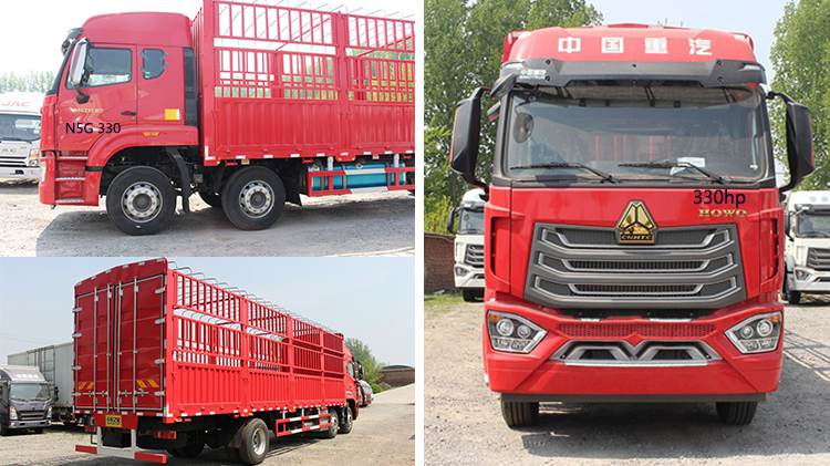 Cargo Truck Sinotruk Howo N5G 6x2 Fence Cargo Truck for Sale in Nigeria