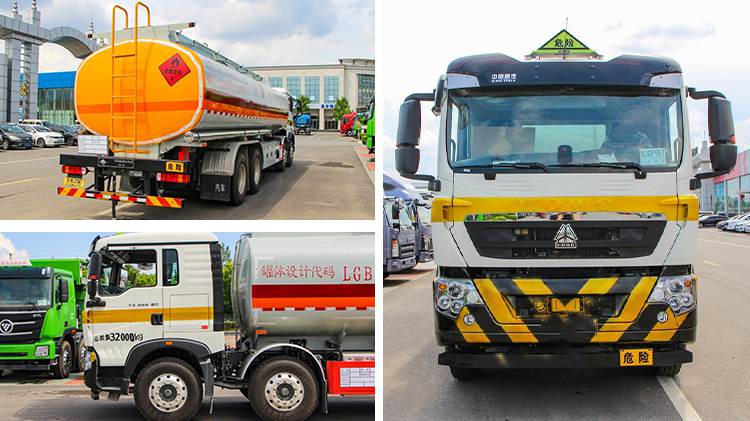 Howo Old Oil Tanker 20000 Liters Fuel Tank Truck 8x4 for Sale in Dakar