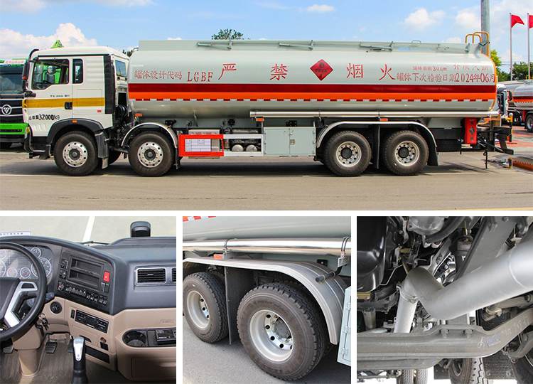 Howo Old Oil Tanker 20000 Liters Fuel Tank Truck 8x4 for Sale in Dakar