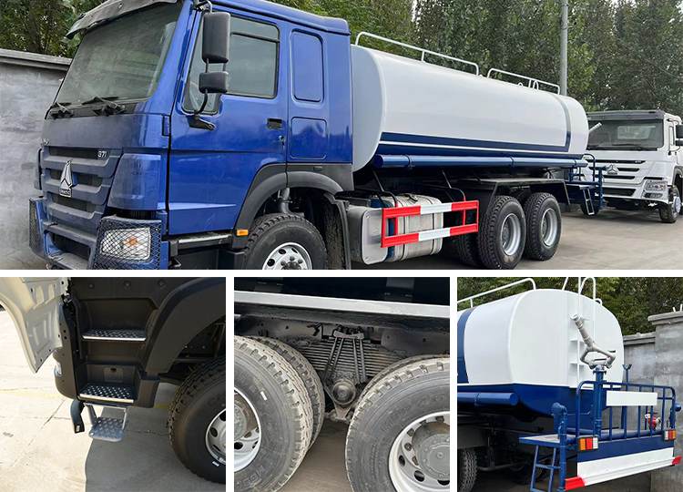 Used Howo Water Tanker 25000 Liters Water Tank Truck 6x4 for Sale in Liberia