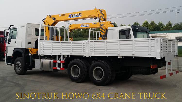 China Old Cranes Sinotruk Howo 6x4 Crane Truck for Sale in Tanzania