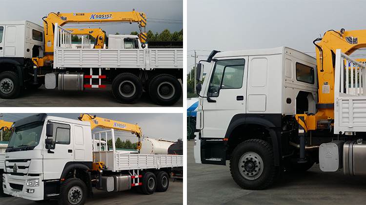 China Old Cranes Sinotruk Howo 6x4 Crane Truck for Sale in Tanzania