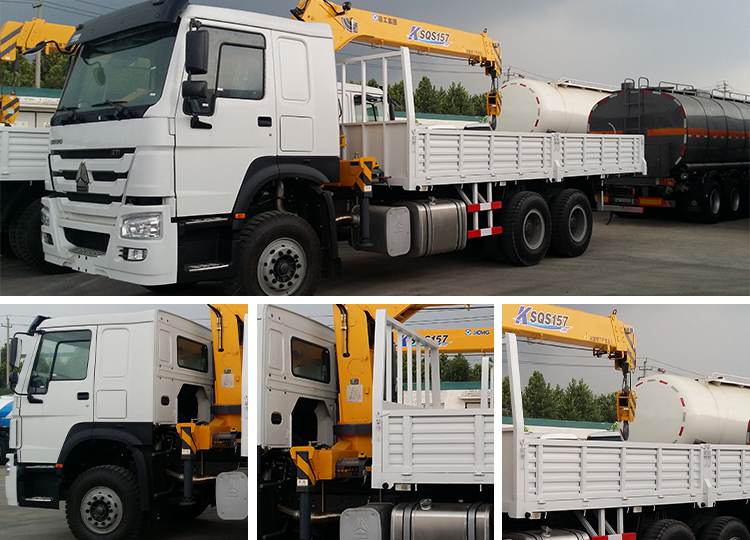 China Old Cranes Sinotruk Howo 6x4 Crane Truck for Sale in Tanzania