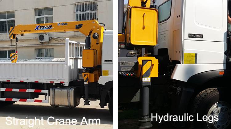 China Sinotruck Howo A7 6x4 Truck 10 Wheels Truck Mounted Crane Price in Mali