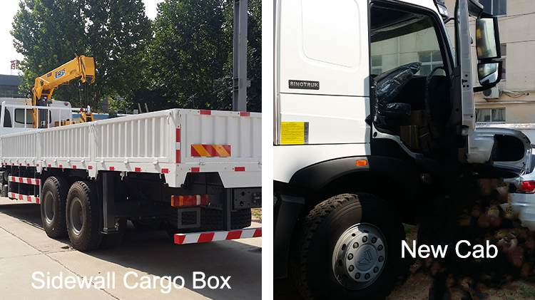 China Sinotruck Howo A7 6x4 Truck 10 Wheels Truck Mounted Crane Price in Mali