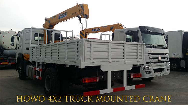 Used Crane Truck 10 Ton Howo 4x2 Truck Mounted Crane Price in Ghana