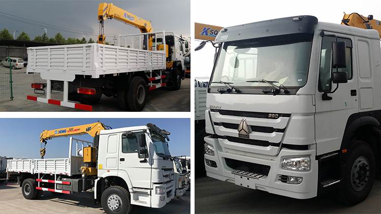 Used Crane Truck 10 Ton Howo 4x2 Truck Mounted Crane Price in Ghana