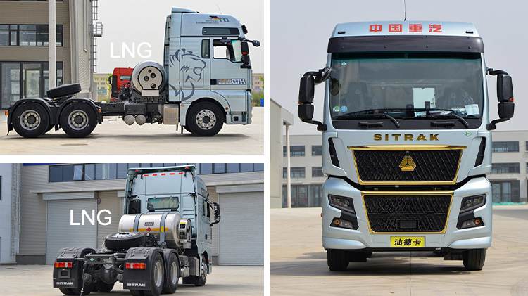 Used Tractor Truck 6x4 Sitrak Sinotruk Lng Truck for Sale in Uruguay