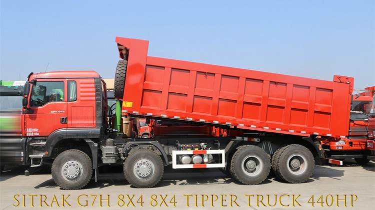 Sinotruk Sitrak G7H Old Dump Truck 8x4 Tipper Truck for Sale in Ghana