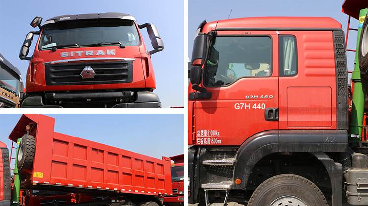 Sinotruk Sitrak G7H Old Dump Truck 8x4 Tipper Truck for Sale in Ghana