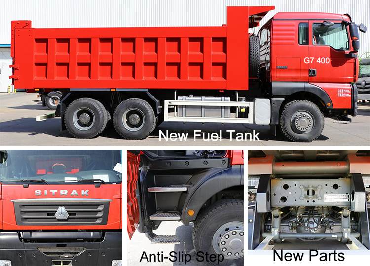 Used Sinotruk Sitrak G7 6x4 Dump Truck for Sale in Tanzania