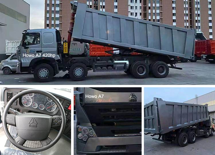 Cnhtc Howo Dump Truck A7 Used Sinotruk Howo A7 420hp in Libya