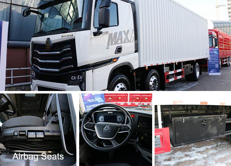 Used Howo Max Euro 2 Cargo Van Box Truck for Sale in Cameroon