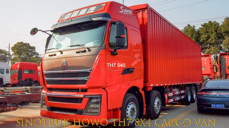 Howo TH7 Second Hand Sinotruk Howo 8x4 Cargo Van for Sale in Djibouti