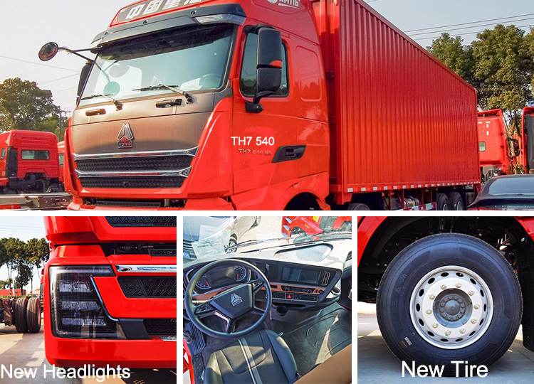 Howo TH7 Second Hand Sinotruk Howo 8x4 Cargo Van for Sale in Djibouti