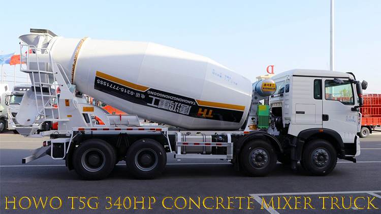 Sinotruk Howo T5G 340hp Used Concrete Mixer Truck Price for Tanzania