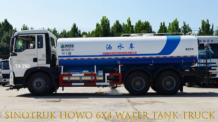 Sinotruk Howo 6x4 Water Tank Truck 2nd Hand Water Tanker for Sale in Mali