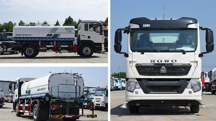 Used Water Tanker Trucks Howo 10 Cbm Water Trucks for Sale in Tanzania