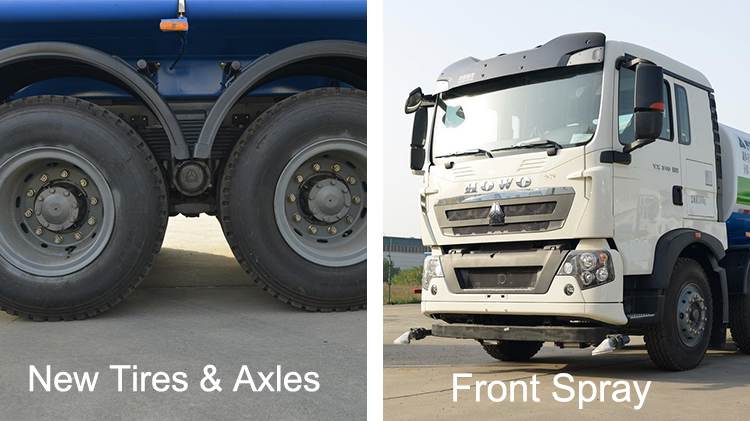 Used Water Tankers Sinotruk Howo TX7 Water Spray Truck 8x4 Price in Zambia
