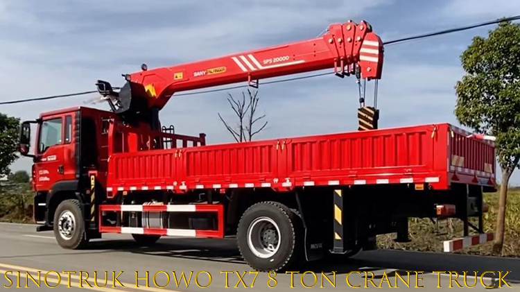 Second Hand Sinotruk Howo Tx7 8 Ton Crane Truck for Sale in Portugal