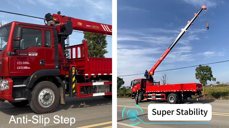 Second Hand Sinotruk Howo Tx7 8 Ton Crane Truck for Sale in Portugal