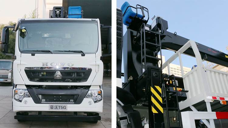 Used Sinotruk Howo T5G 12 Ton Truck Mounted Crane for Sale in Tanzania