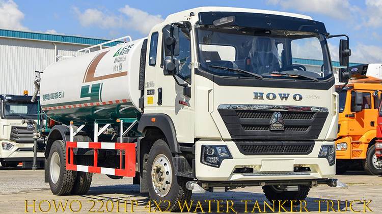 Used Sinotruk Howo 220hp 4x2 Water Tanker Truck 10000 Liters Price in Somalia