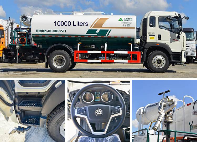 Used Sinotruk Howo 220hp 4x2 Water Tanker Truck 10000 Liters Price in Somalia
