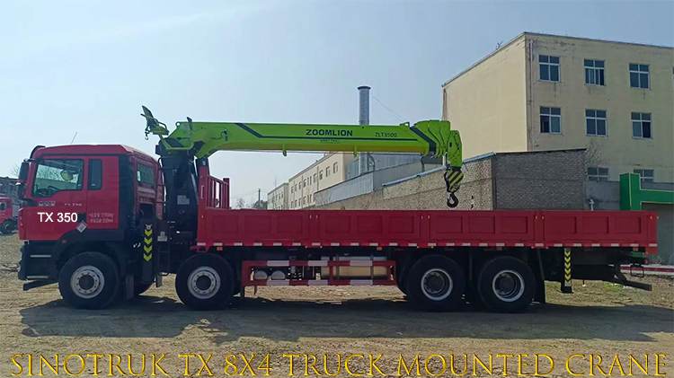 Sinotruk Tx 8x4 Second Hand Truck Mounted Cranes for Sale in Gambia