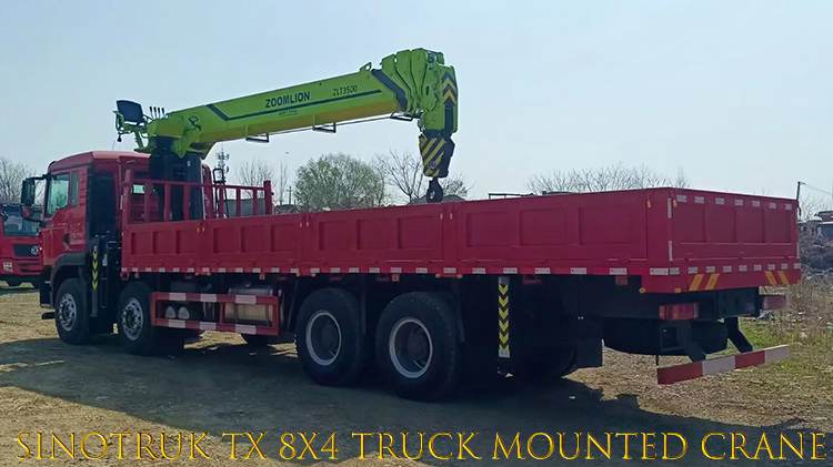 Sinotruk Tx 8x4 Second Hand Truck Mounted Cranes for Sale in Gambia