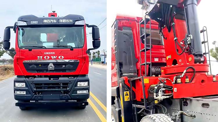 Used Sinotruk Howo 8x4 Crane Truck for Sale in Uganda