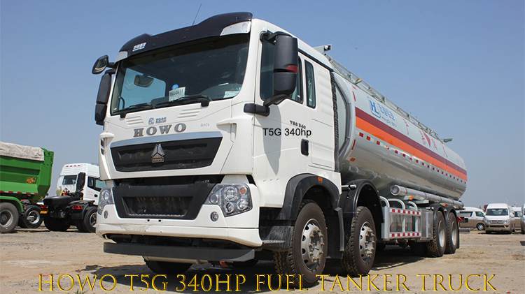 Sinotruk Howo T5G 340hp Used Fuel Tanker Truck 8x4 for Sale in Mozambique