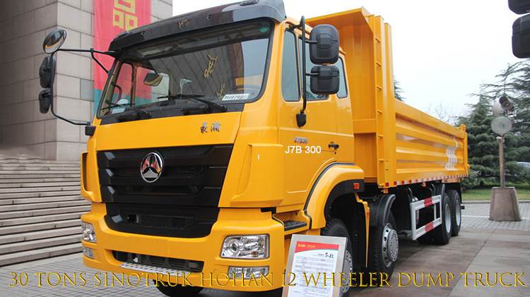 30 Tons Sinotruk Hohan 12 Wheeler Dump Truck Price in Guinea
