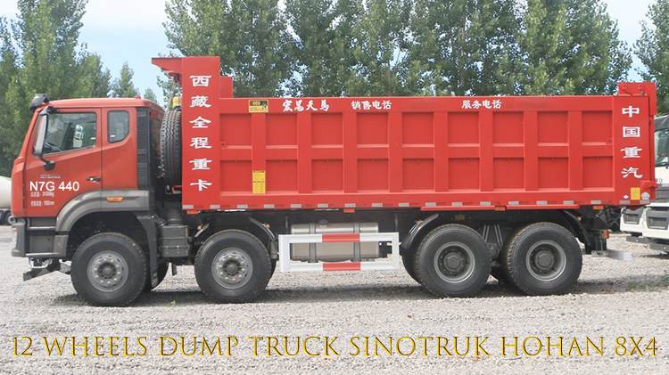 12 Wheels Dump Truck Used Sinotruk Hohan 8x4 for Sale in Libya