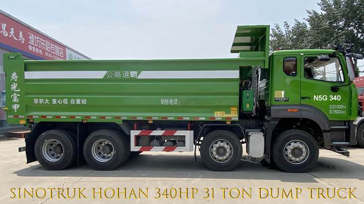 2021 Sinotruk Hohan 340hp 31 Ton Dump Truck from China