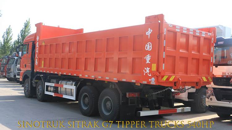 540hp Sinotruk Sitrak G7 Used Tipper Trucks for Sale in Uganda