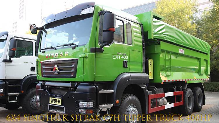 6x4 Sinotruk Sitrak C7h 25 Ton Tipper Truck from China