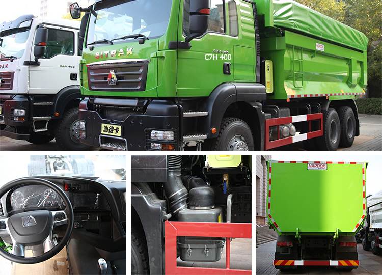 6x4 Sinotruk Sitrak C7h 25 Ton Tipper Truck from China