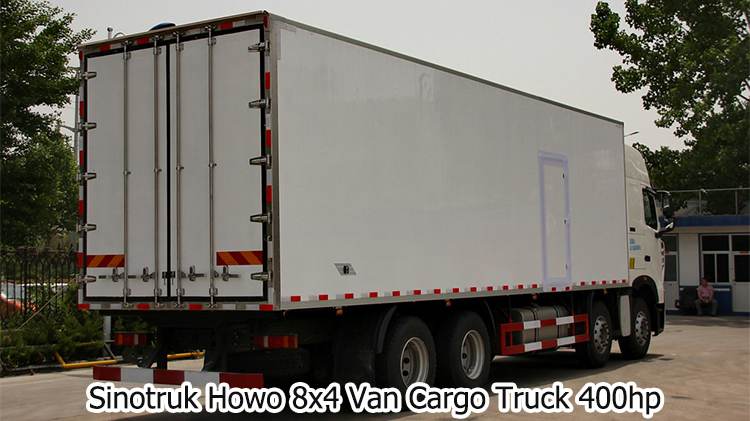 China Sinotruk Howo 8x4 Van Cargo Truck for Sale in Algeria