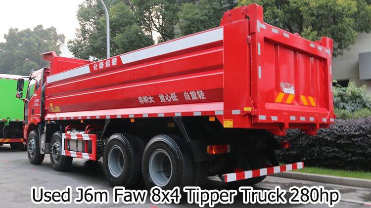 J6m Faw 8x4 Tipper Truck for Sale in Tanzania